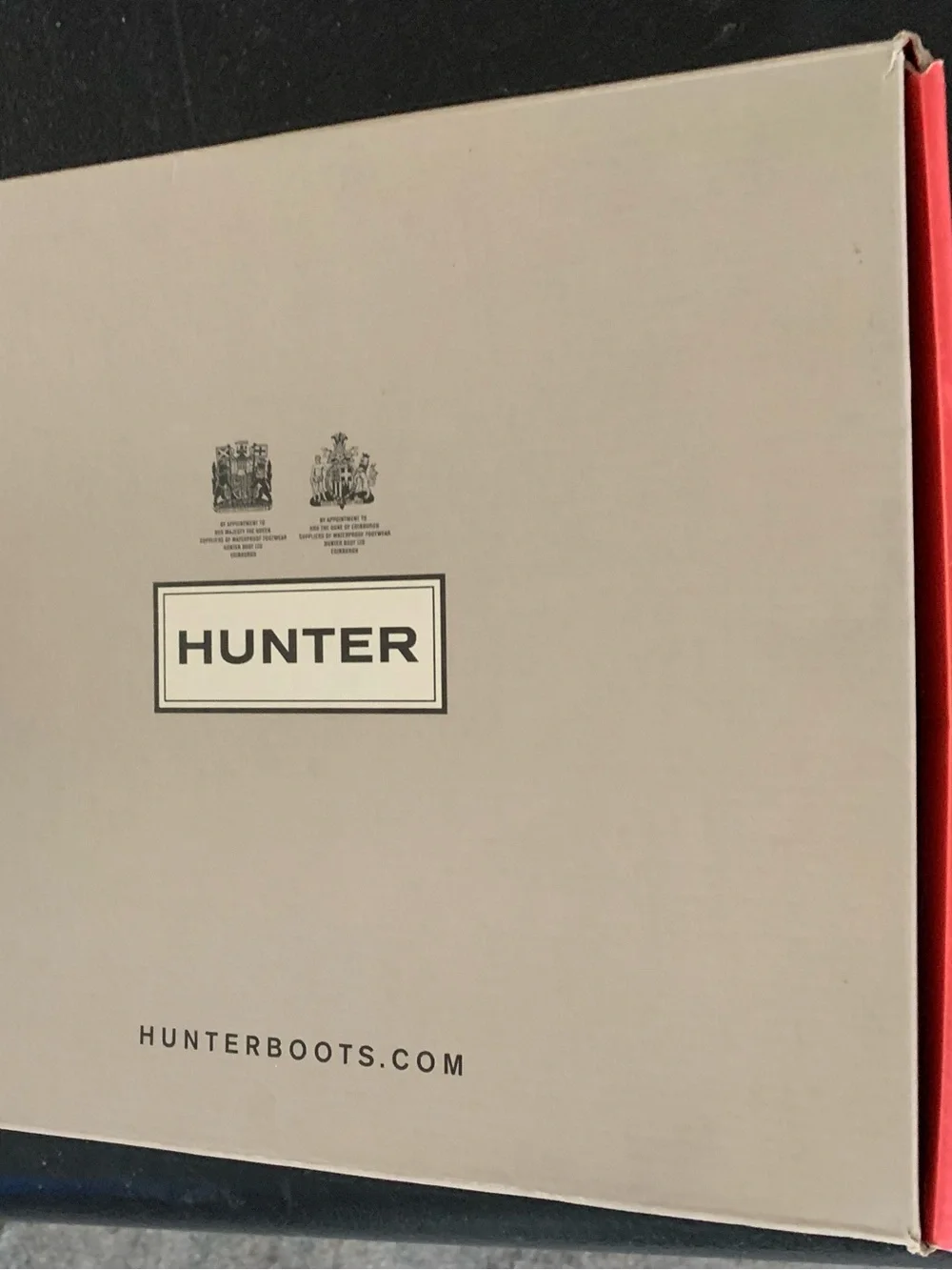Hunter Gloss Black Short Rain Boots size 8